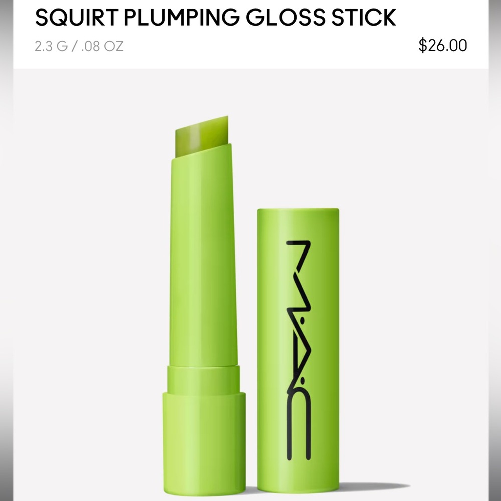 NIB MAC Squirt Plumping Gloss Stick